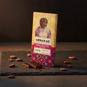 Chocolat Menakao Combava & Baies roses 63 % — 75 g
